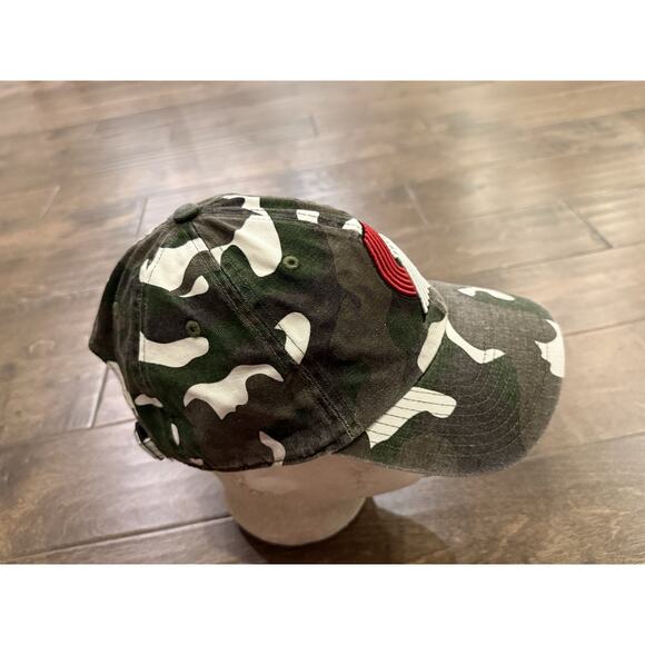 47 Brand Mens Camo NBA Portland TrailBlazers Adjustable Strapback Hat Cap - Picture 4 of 8